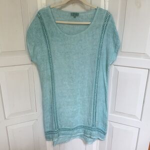 Bellambra Light Blue Linen Swim Coverup
